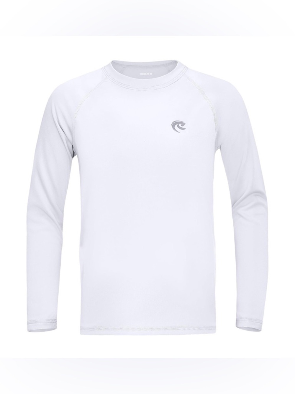 Boys UPF 50+ Swim Shirt Long Sleeve UV Sun Protection Rash Guard, Youth Medium